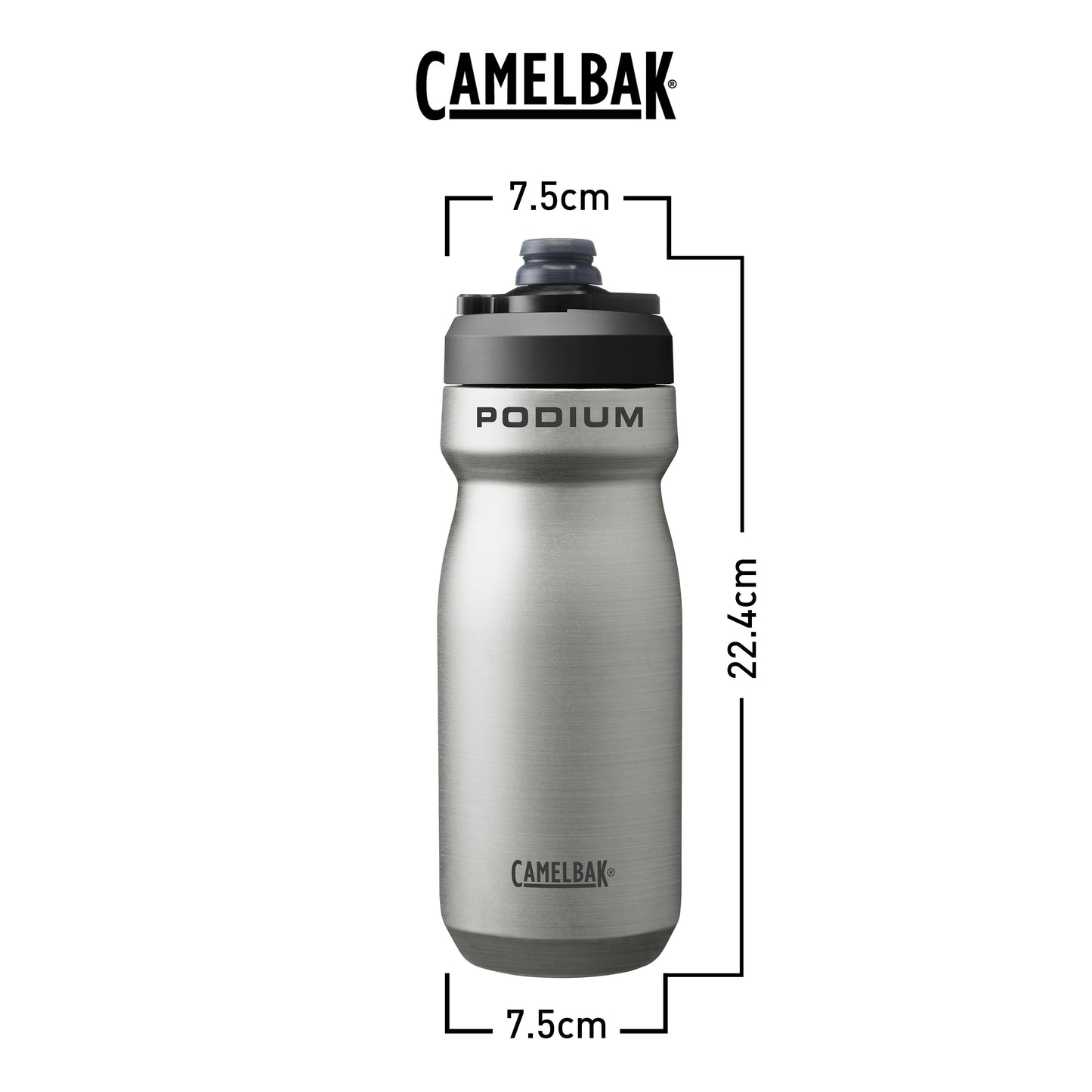 Podium® Steel 18oz Bike Bottle