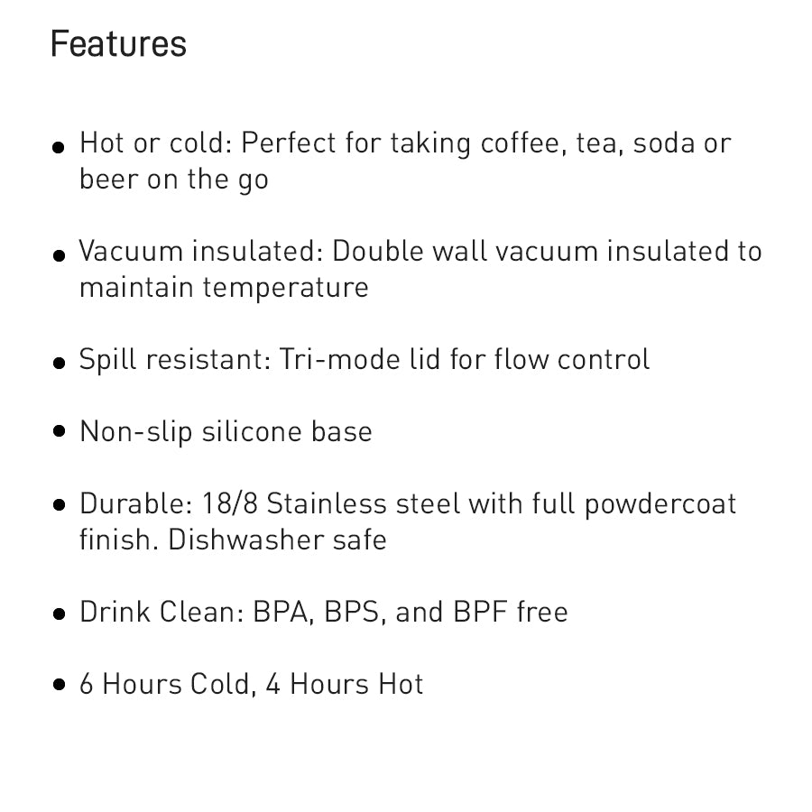 Horizon 12 oz Camp Mug, Insulated Stainless Steel