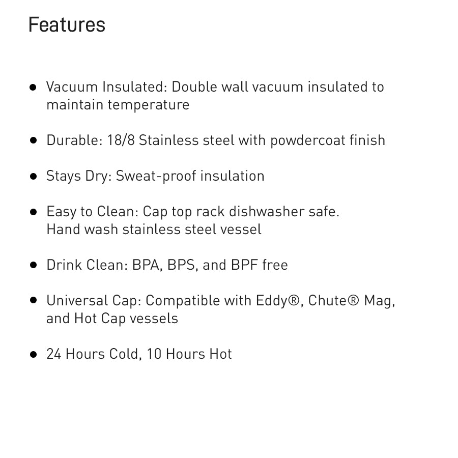 Carry Cap 64oz Bottle, Vacuum Insulated Stainless Steel