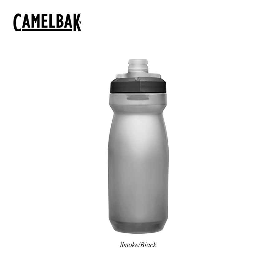 Podium® 21 oz Custom Bike Bottle - Smoke/Black