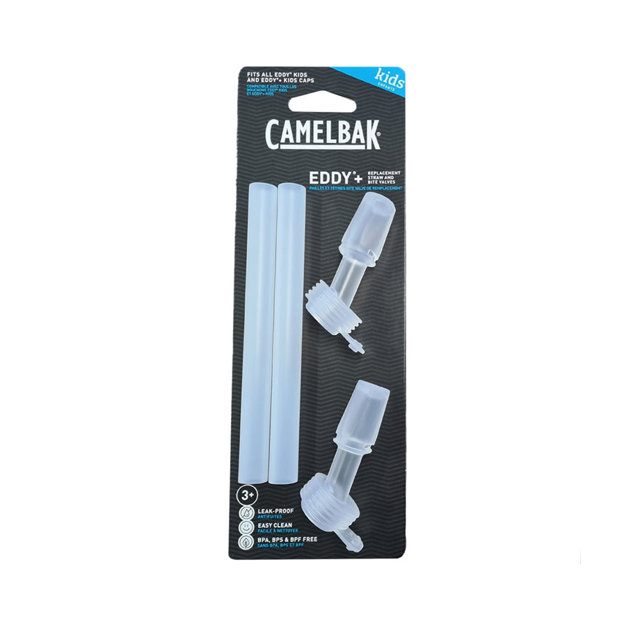 Eddy®+ Kids Bite Valve and Straws, Clear