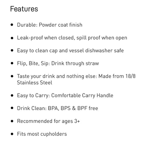 Eddy+ Kids 12 oz Bottle, Insulated Stainless Steel