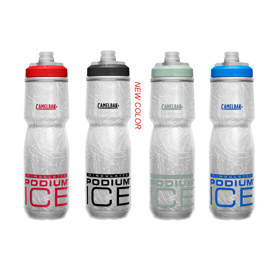 CamelBak Podium Ice Bike Bottle 21oz - Insulated Squeeze Bottle, Black